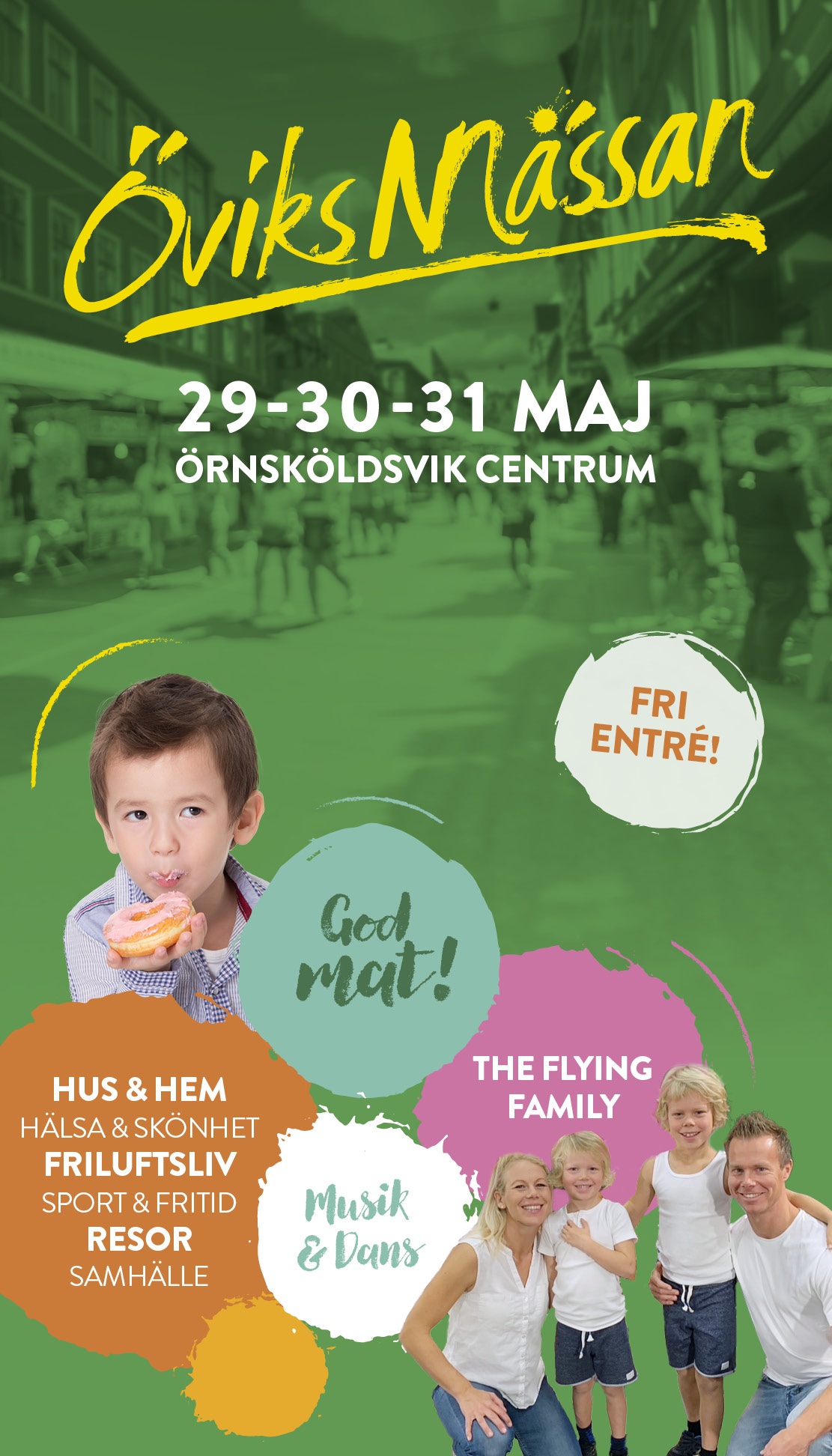 ÖviksMässan i Örnsköldsvik centrum 29-31 maj.
