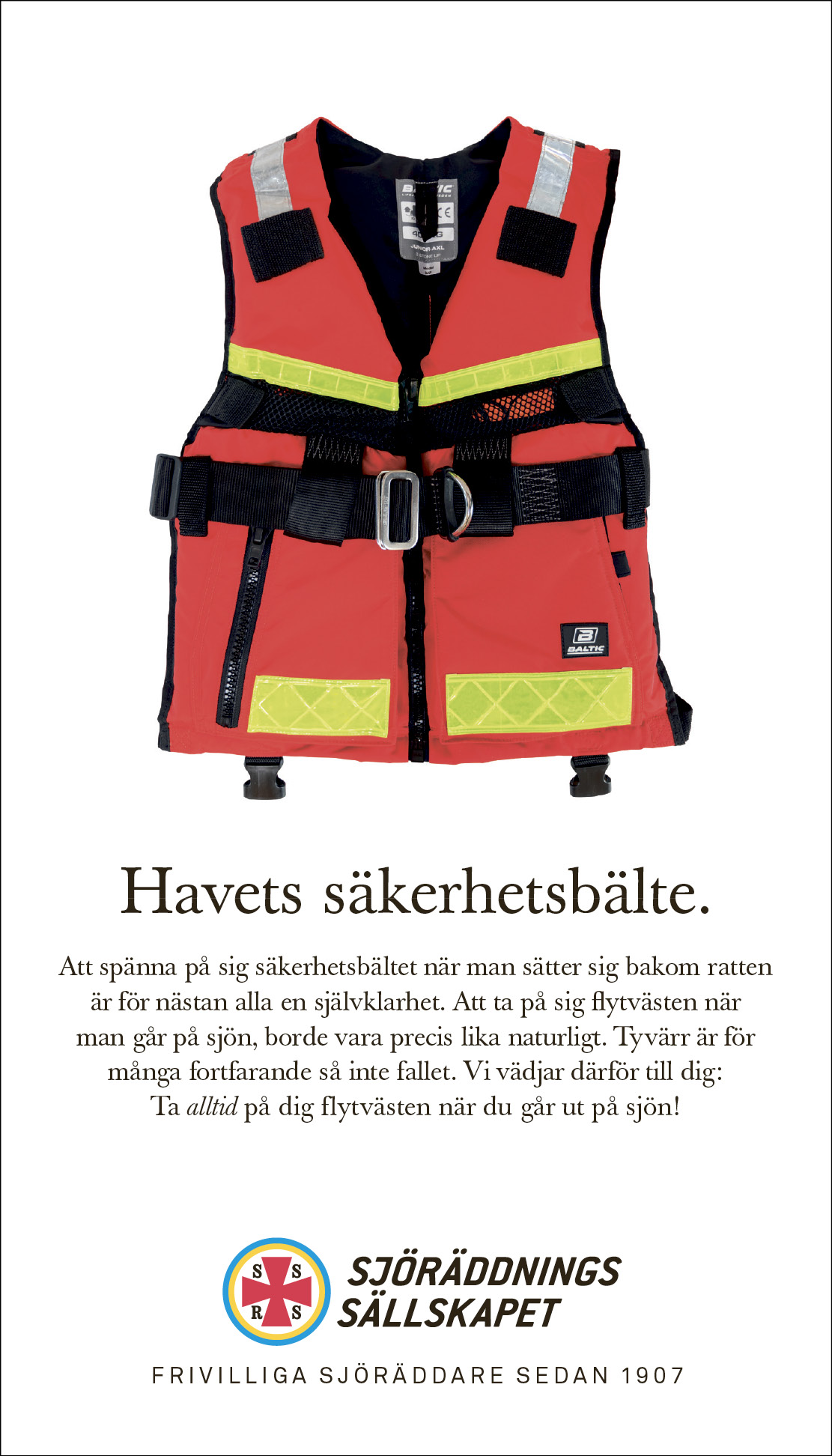Använd flytväst
